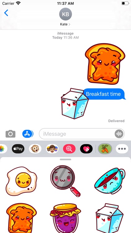 Cartoon Foodie Stickers