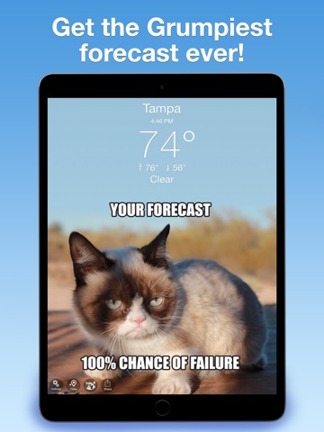 Grumpy Cat's Funny Weatherのおすすめ画像1