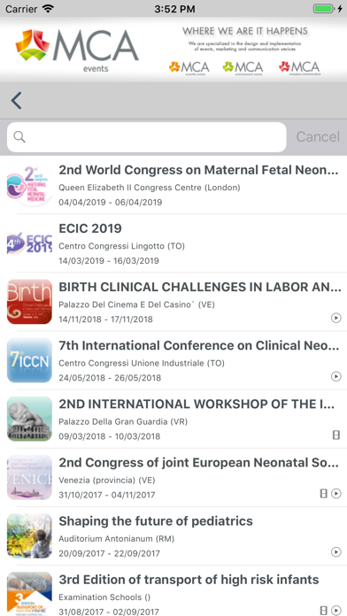 Screenshot #3 pour MCA EVENTS