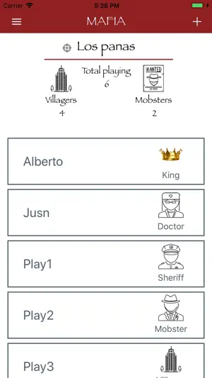 Mafia Role Game screenshot 2