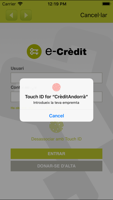 How to cancel & delete Crèdit Andorrà from iphone & ipad 4