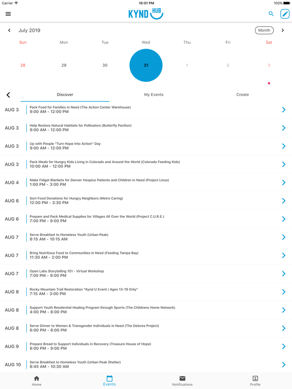 KyndHub iPad screenshot 2 - Lifestyle app