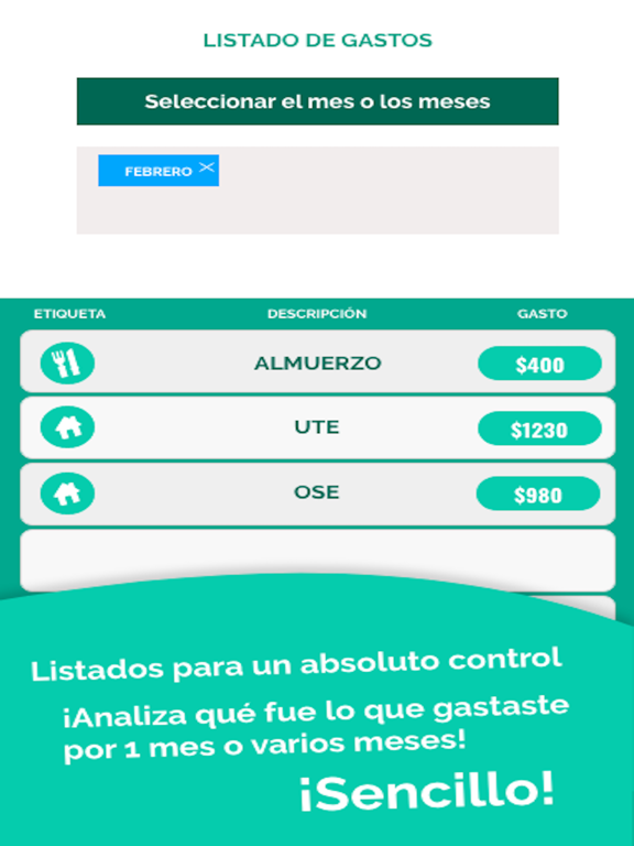 Screenshot #6 pour Gastos Manager