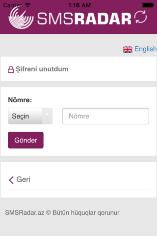 SMSRadar.az screenshot 4