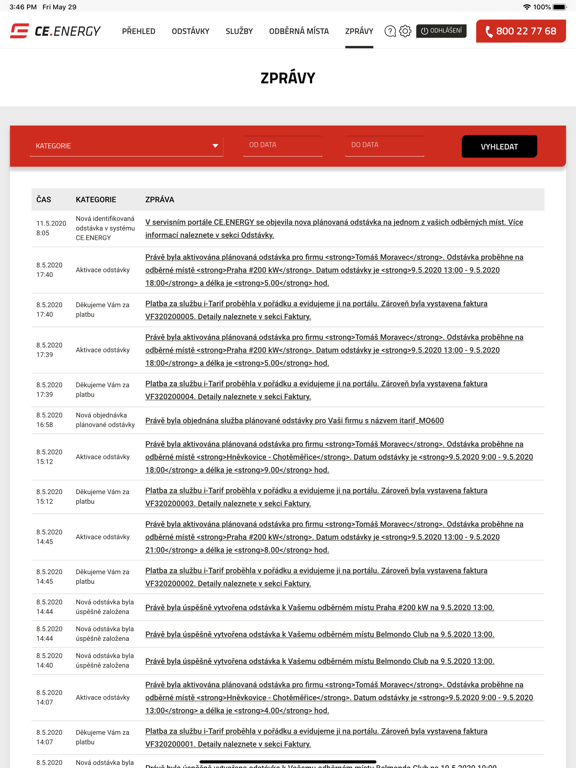 Screenshot #6 pour CE.ENERGY - servisní portál