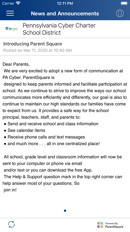 #2. PA Cyber (iOS) 由: ParentSquare