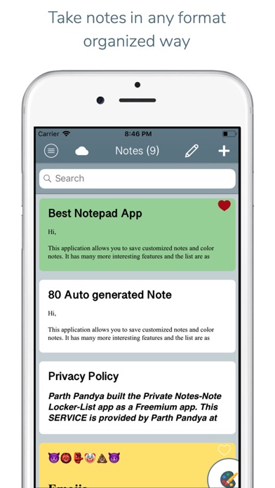 Notepad - An Organised Notes Screenshot