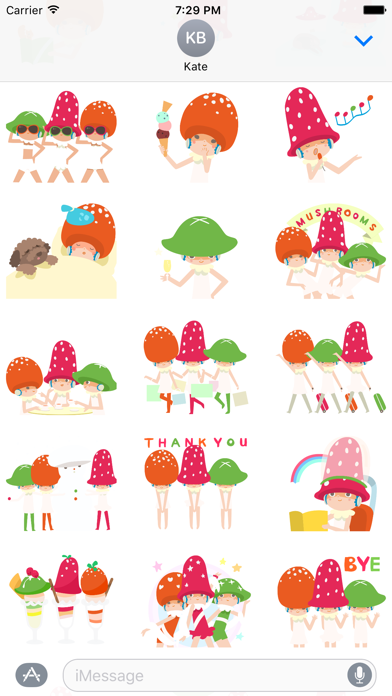 MUSHROOMS! Stickers Screenshot