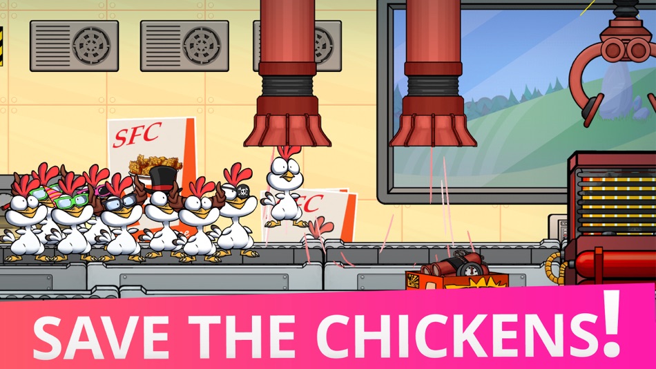#1. Save the Chickens! (iOS) 由: Advenworks Ltd.
