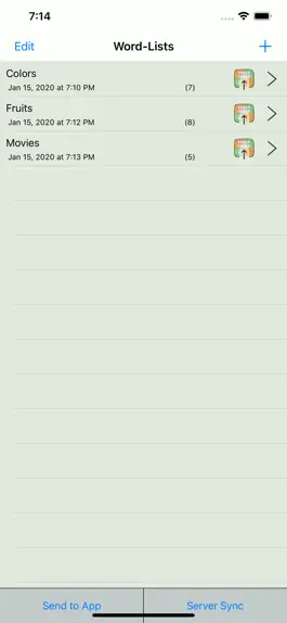 Game screenshot Word List Manager mod apk