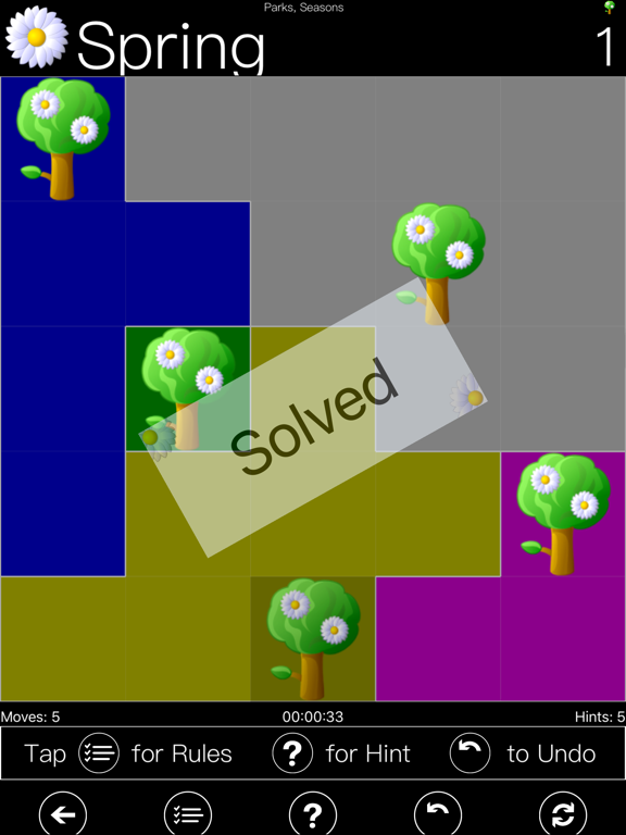 Parks Seasons - Logic Game iPad screenshot 5 - Games app