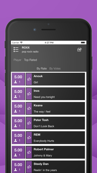 ROXX radio screenshot