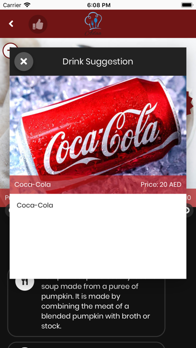 adaa digital menu screenshot 3