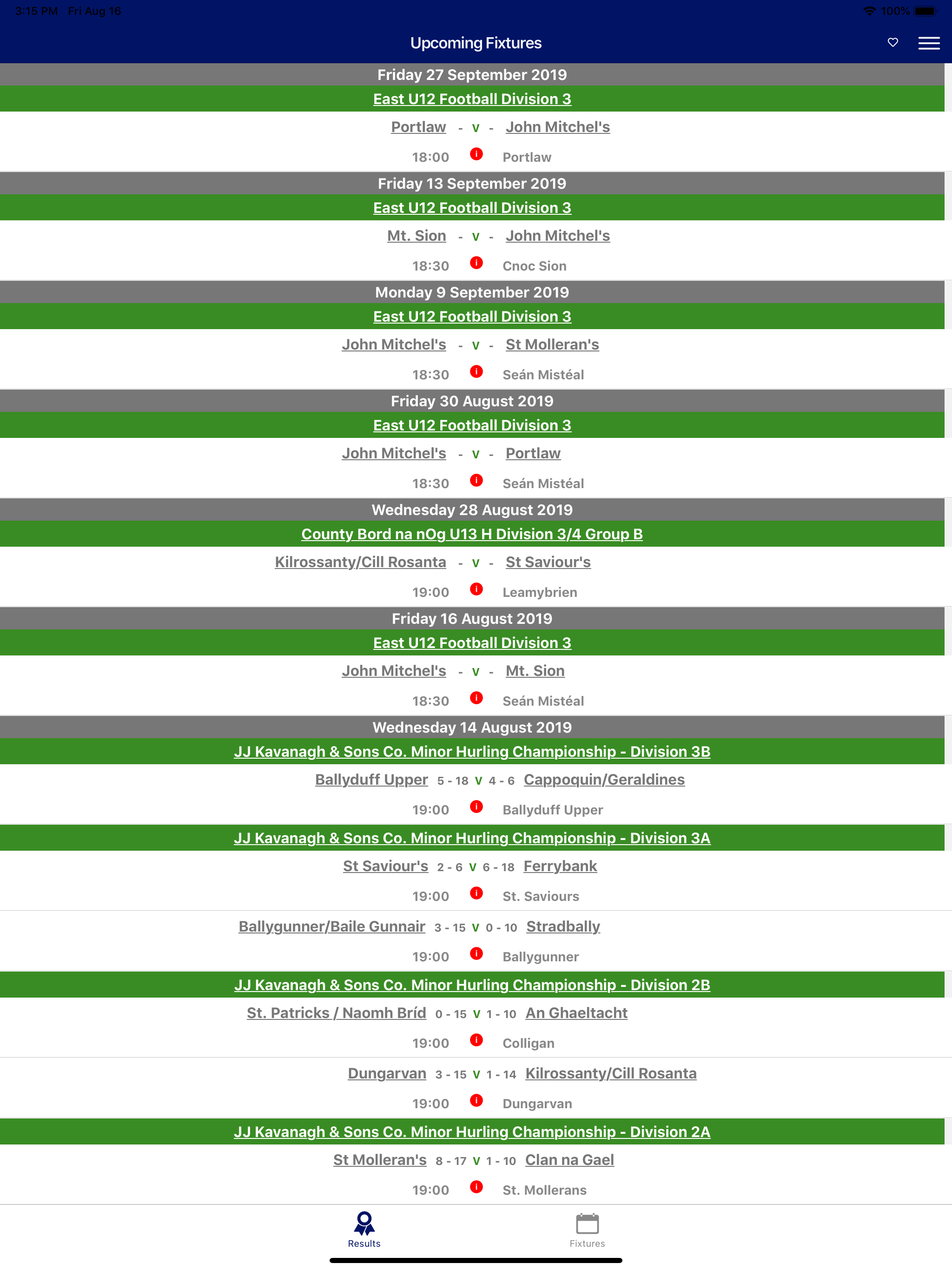 Waterford GAA screenshot 9