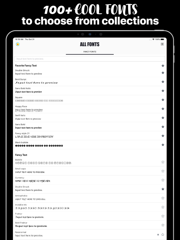 All Fonts for iPhones