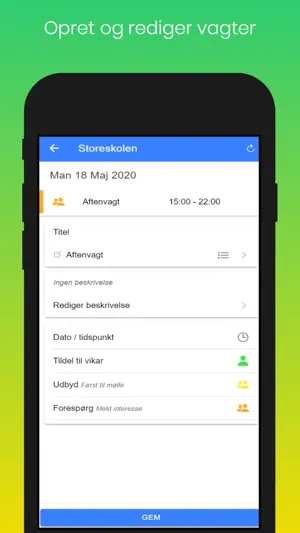 CAS Vagtplanlægger screenshot 3