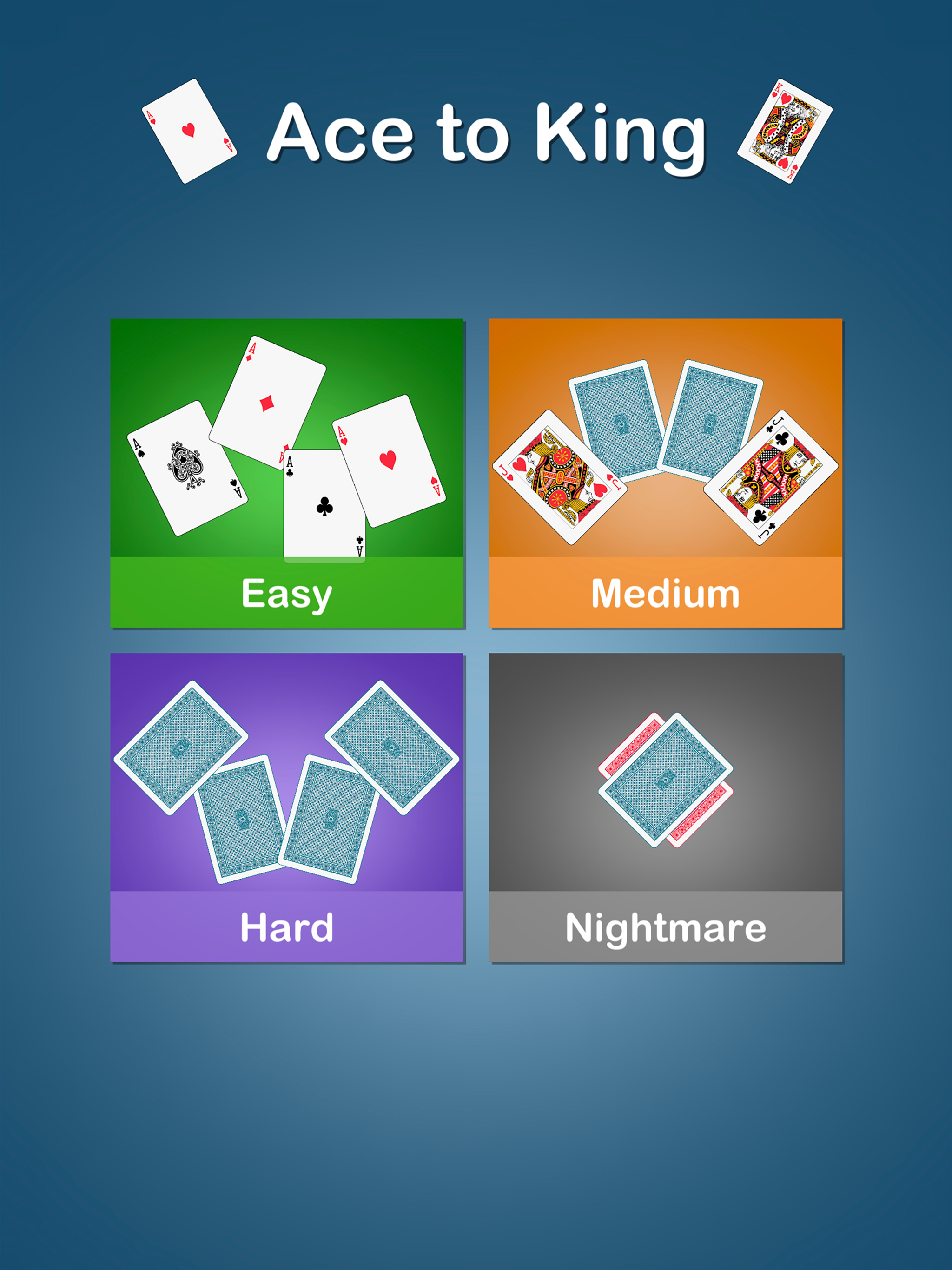 Find Card Games - Ace to King