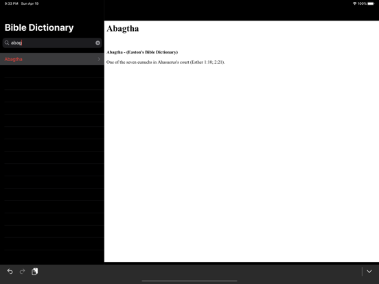 Bible Dictionary : Offline iPad screenshot