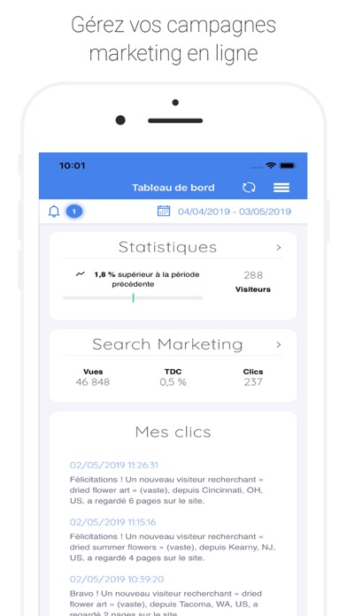 Screenshot #1 pour My Site Analytics