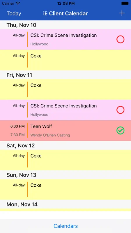 iE Client Calendar screenshot 1 of 4
