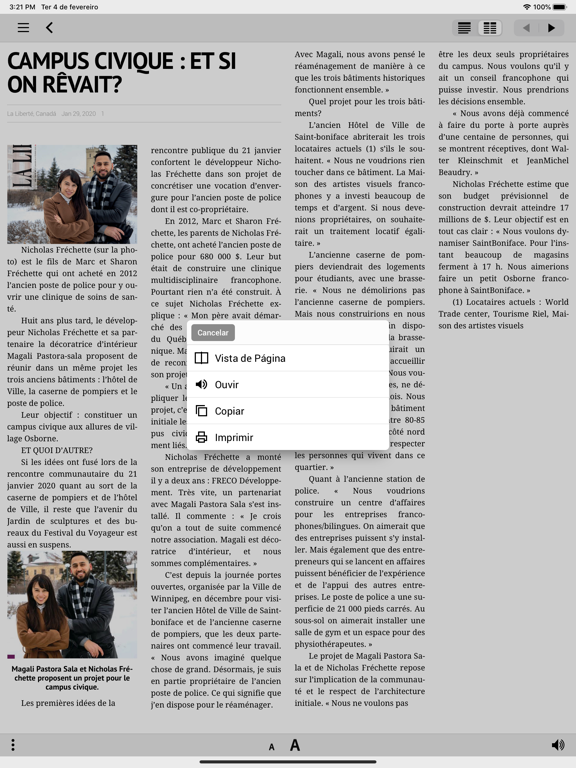LA LIBERTÉ iPad screenshot 7 - News app