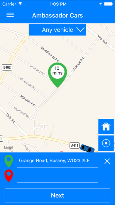 Ambassador Cars Bushey/Watford Screenshot