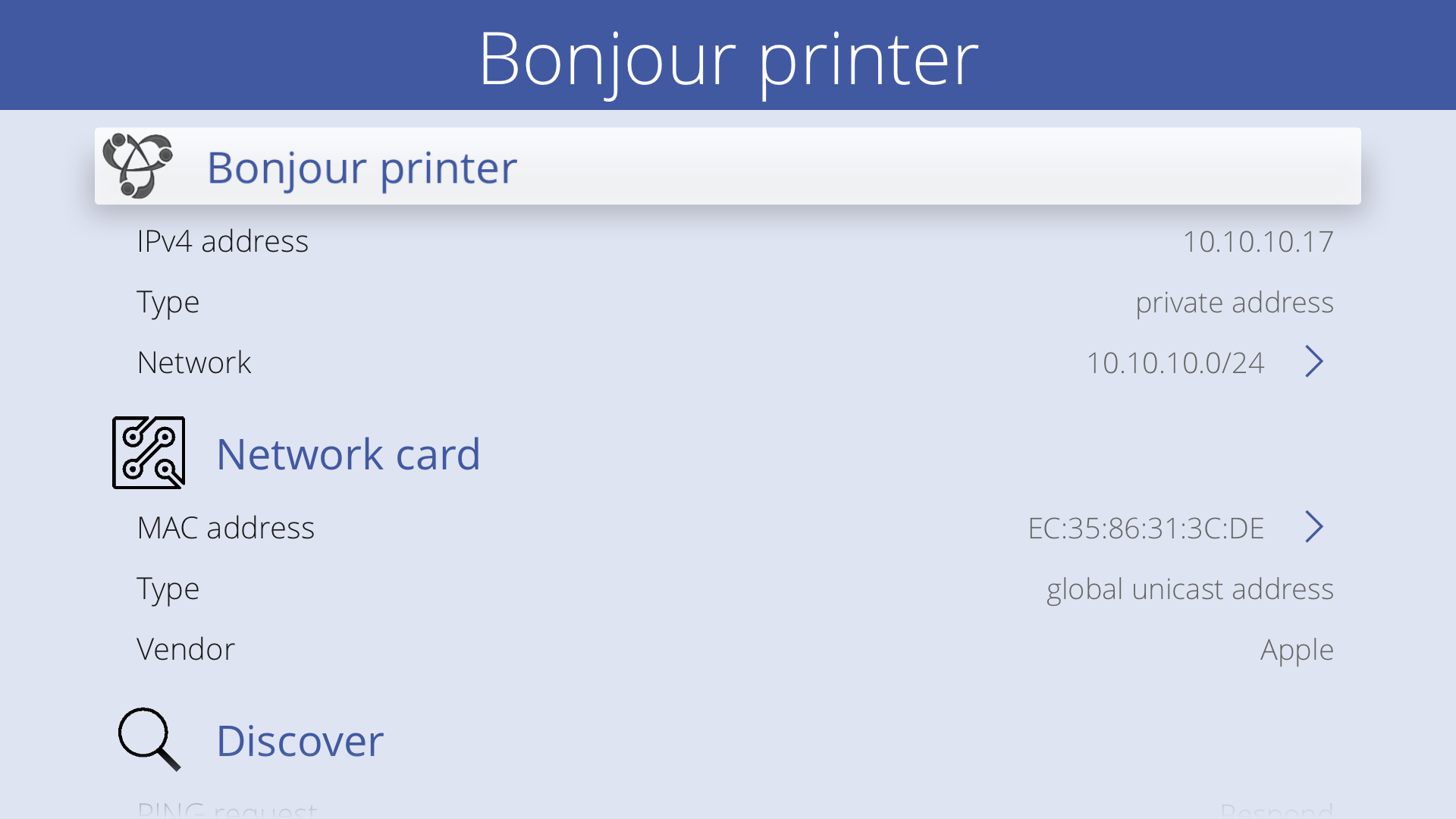 Printer Discover