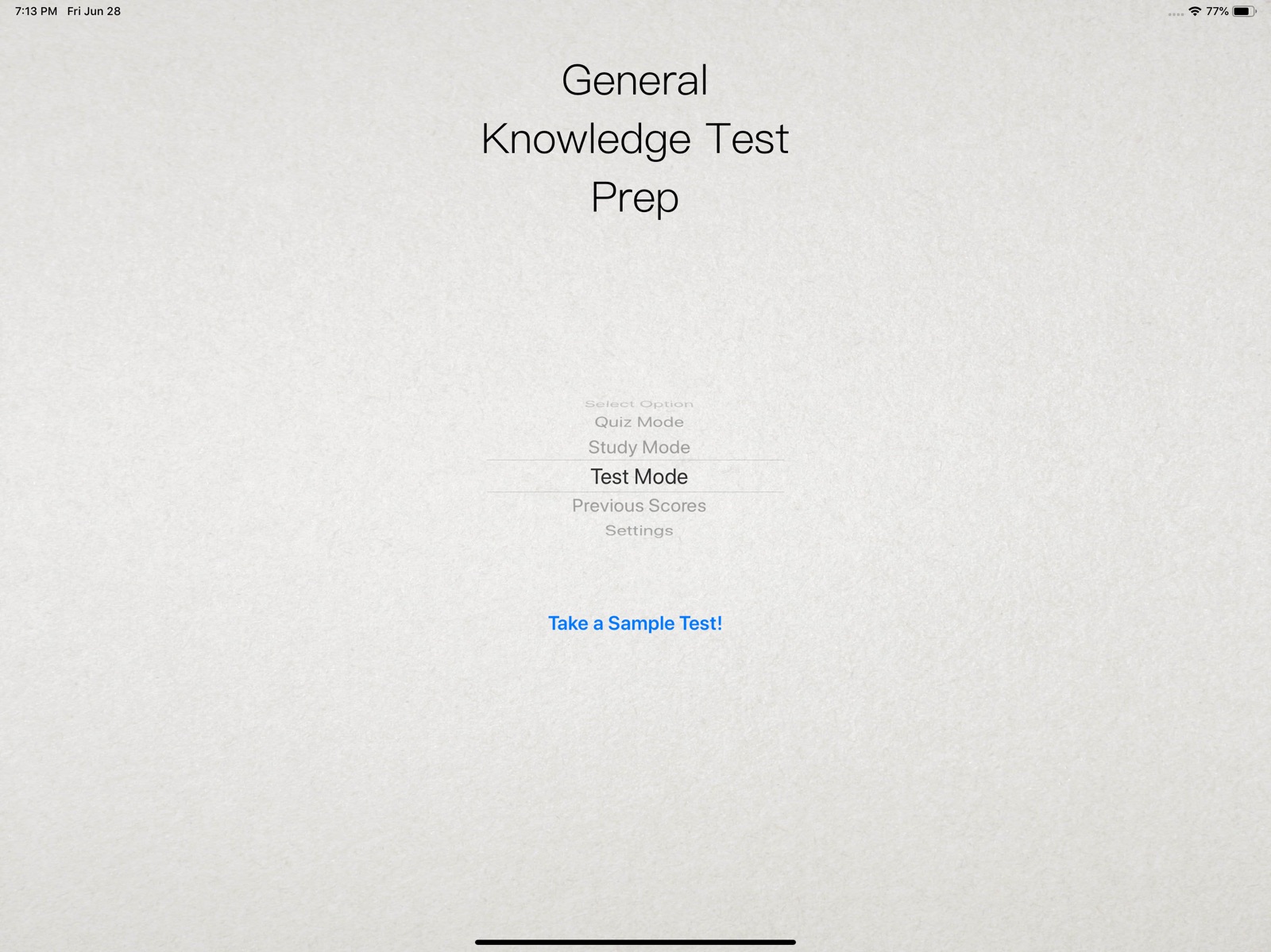 General Knowledge Test Prep ipad screenshot 1