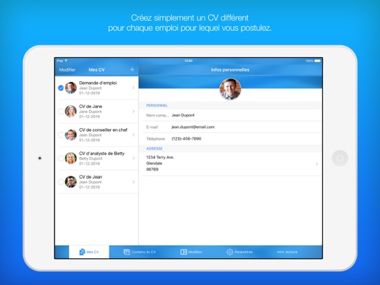 Screenshot #5 pour CV