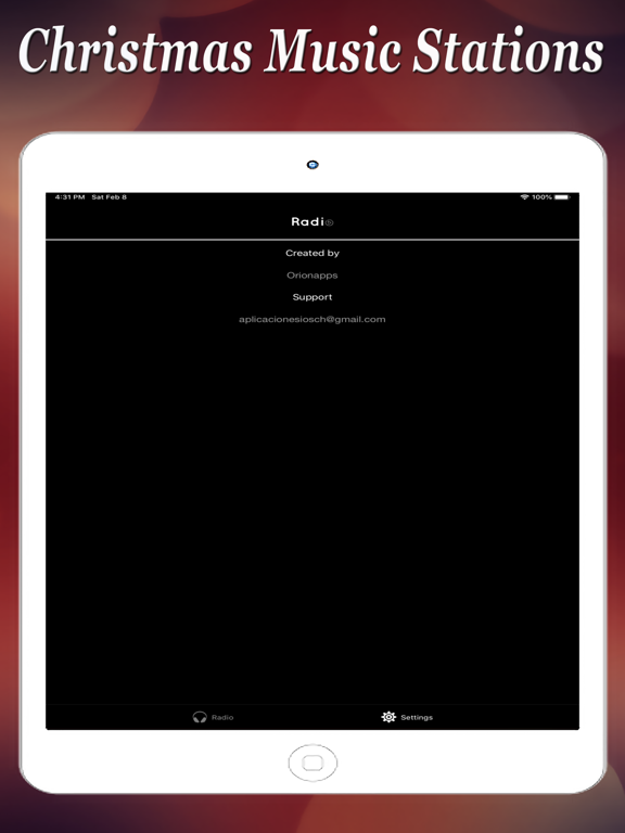 Christmas Music Stations iPad screenshot 4 - Music app