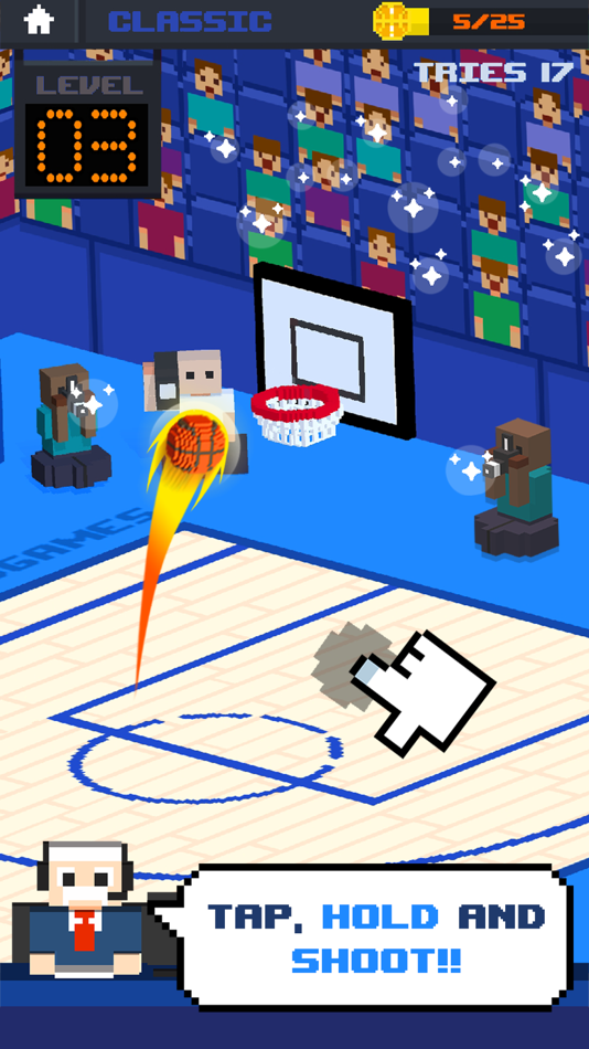 #1. Shooty Basketball! (iOS) Bởi: Most Played Games Inc