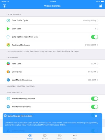 My Data Usage Cellular Widgetのおすすめ画像3