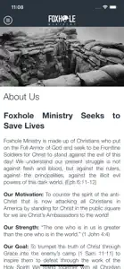 Foxhole Ministry screenshot #3 for iPhone