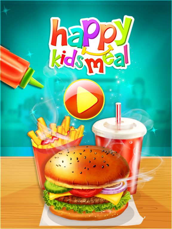 Happy Kids Meal - Burger Maker iPad screenshot 1 - Games app