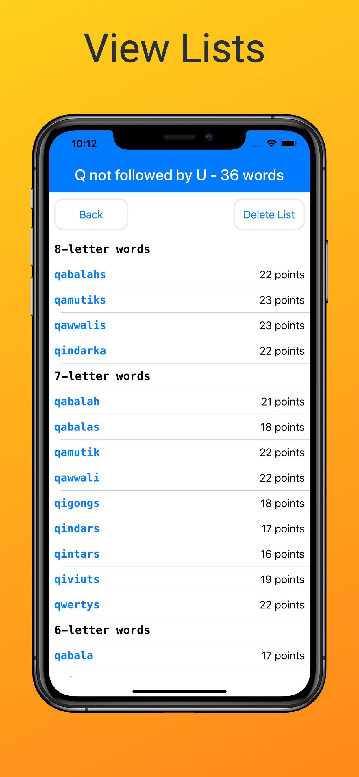 Word Checker (for Scrabble) screenshot 4