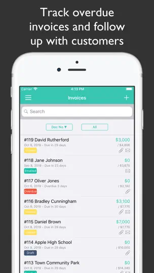 Скриншот JotNot Invoice на iPhone 4