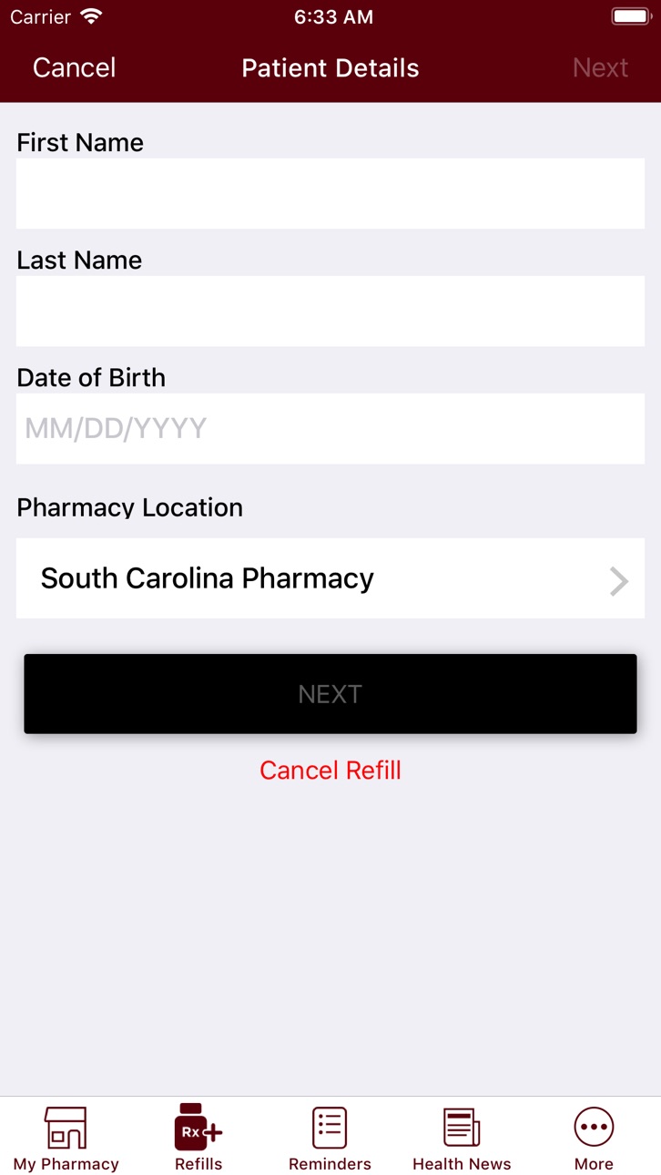iPhone screenshot