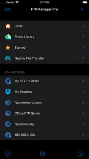 ftpmanager - ftp, sftp client iphone screenshot 1