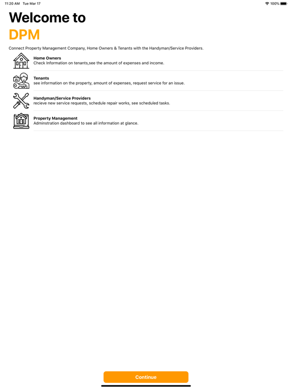 Digital Property Management iPad screenshot 2 - Business app