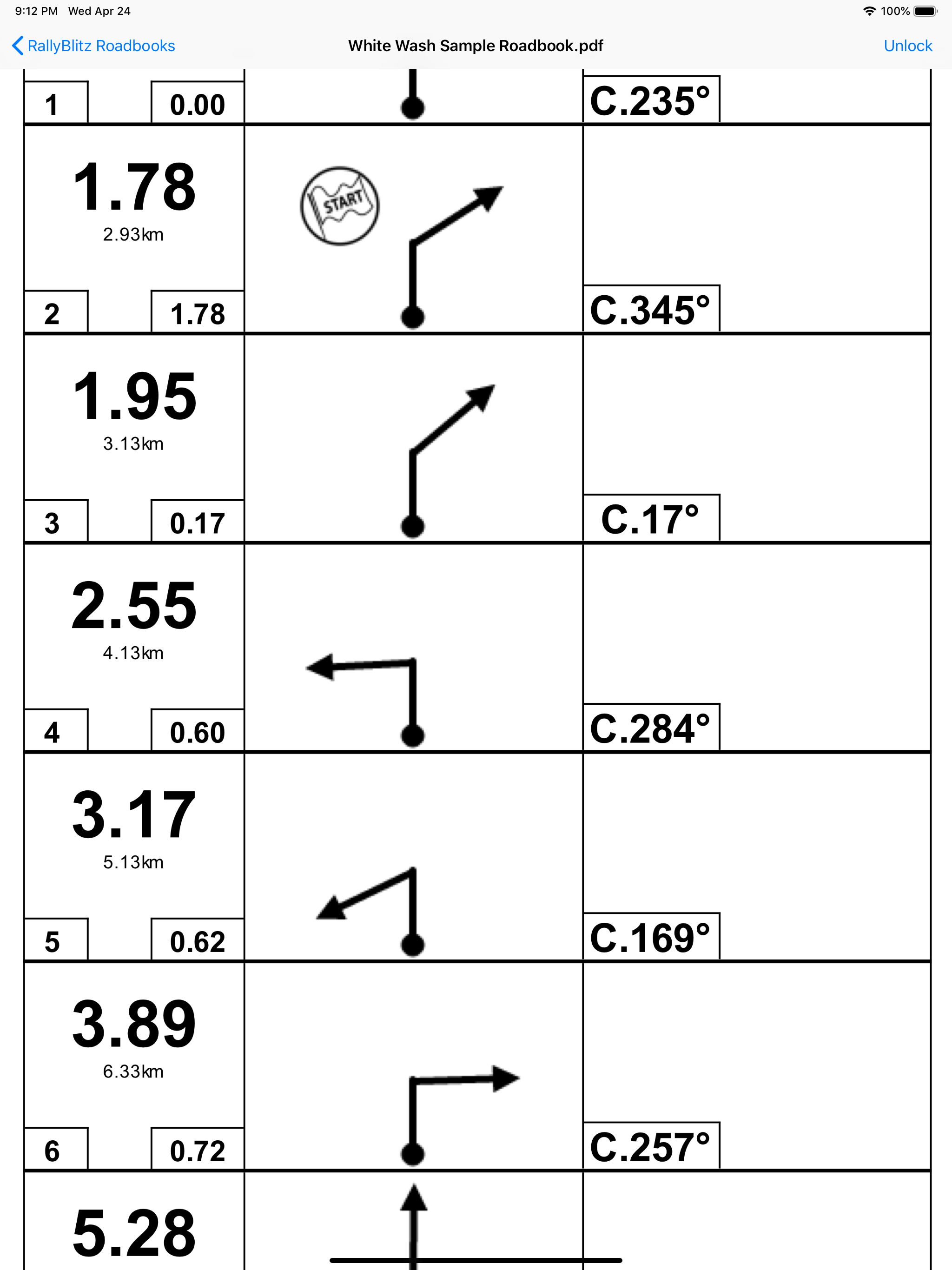 RallyBlitz Roadbook