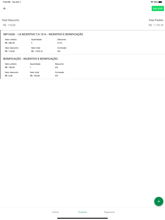 Força de Vendas Plus iPad screenshot 4 - Business app