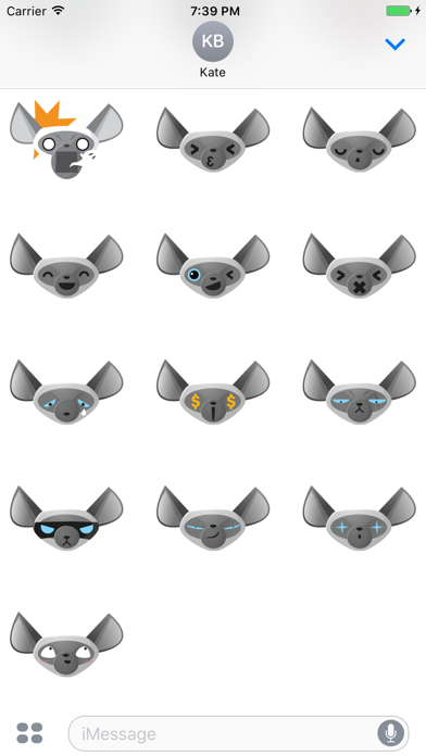 Screenshot #2 pour Sticker Me: Gray Dog