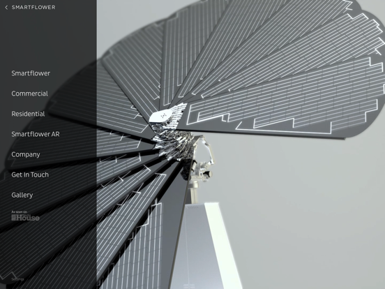 Smartflower AR app screenshot