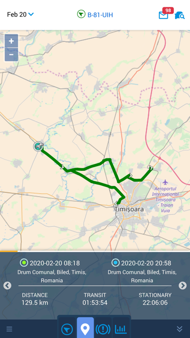 mEVO GPS Screenshot