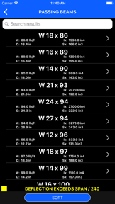 Steel Beams Bulk Checker screenshot