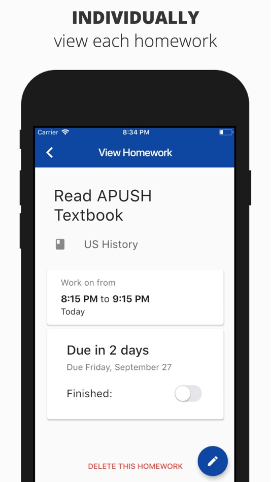 #6. Finished. - Get Homework Done (iOS) 由: Blue Desk Labs, LLC