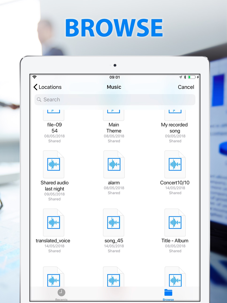 iPad screenshot