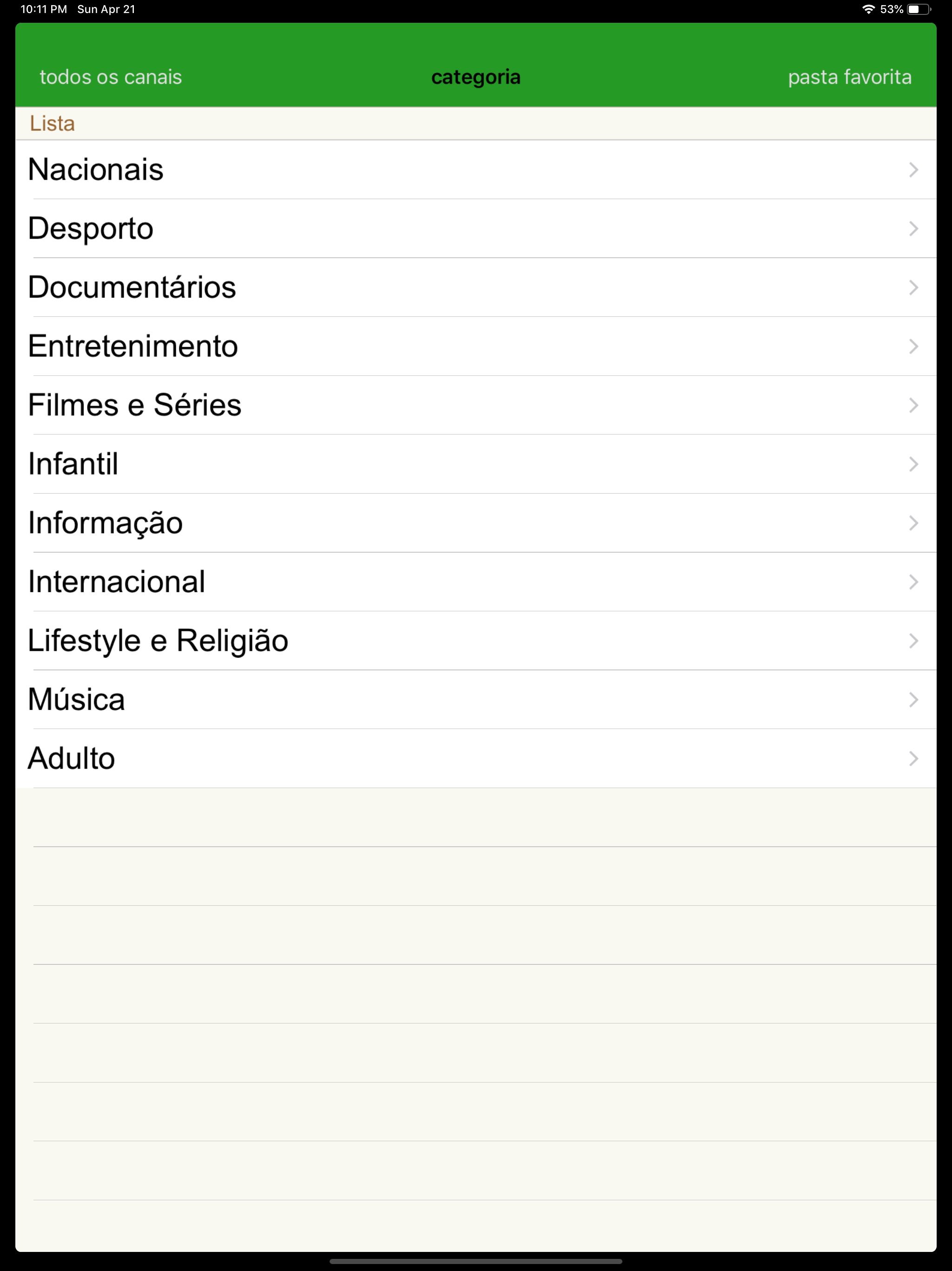 Portugal programação TV