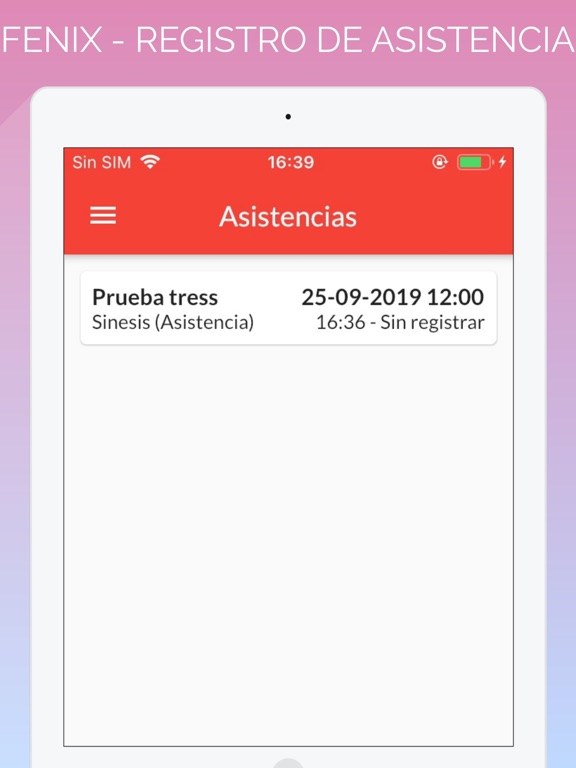 Screenshot #6 pour FENIX - REGISTRO DE ASISTENCIA