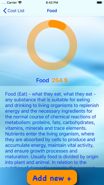 Control of the family budget